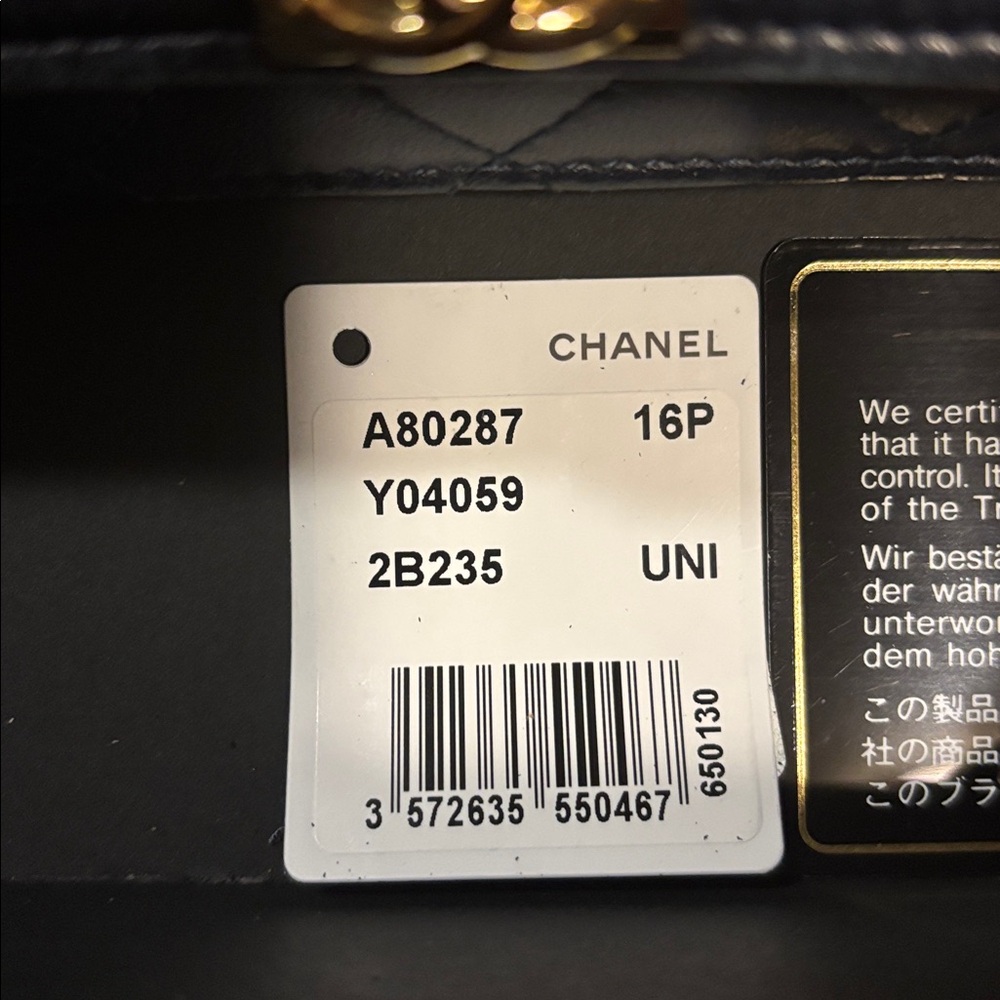 Chanel Navy Quilted Leather Clutch - Picture 5 of 5